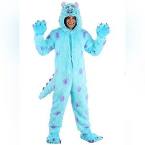 Hooded Disney Monsters Inc Sulley Costume for Adults